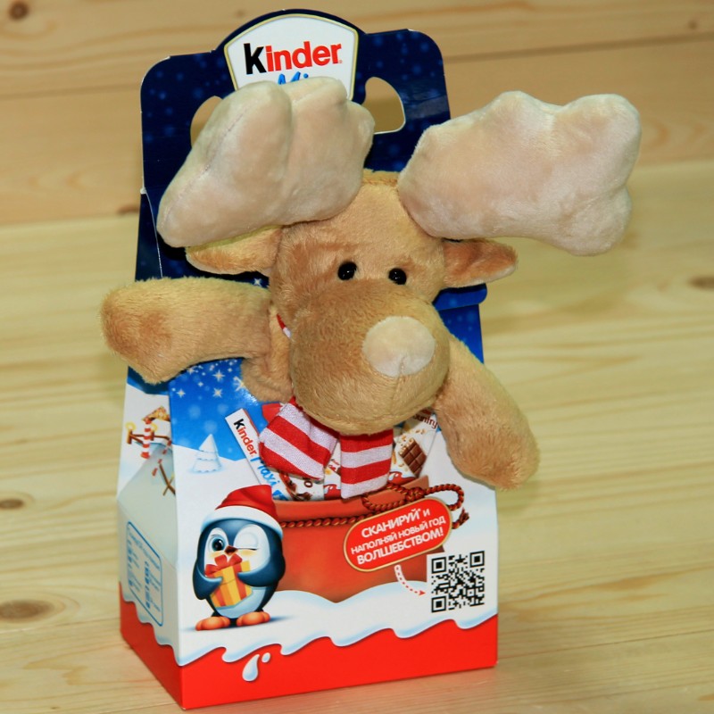 Киндер-подарок с игрушкой Лось весом 137,5 грамм в Белоозёрском