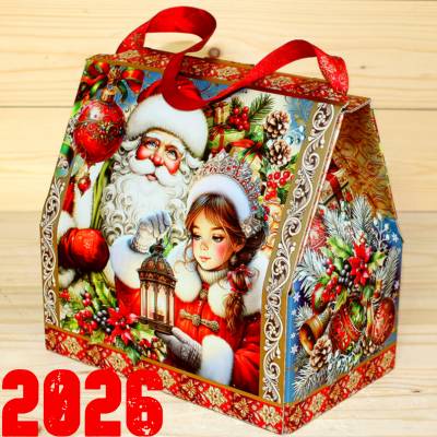 Подарок от Деда Мороза со сладостями детям на Новый Год 2026 в Белоозёрском