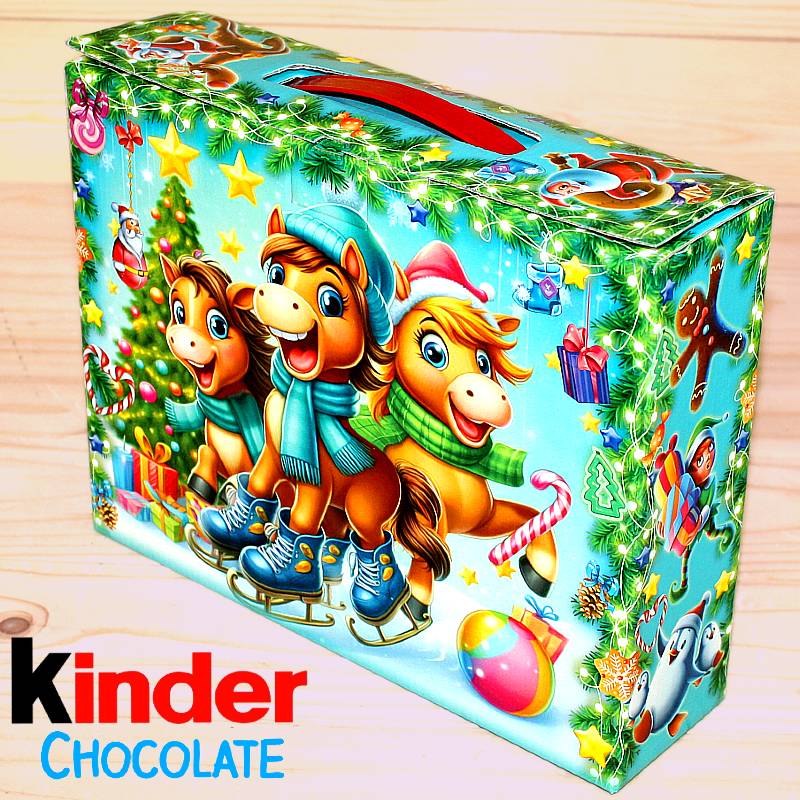 Киндер-подарок в картонной упаковке с символом 2026 в Белоозёрском