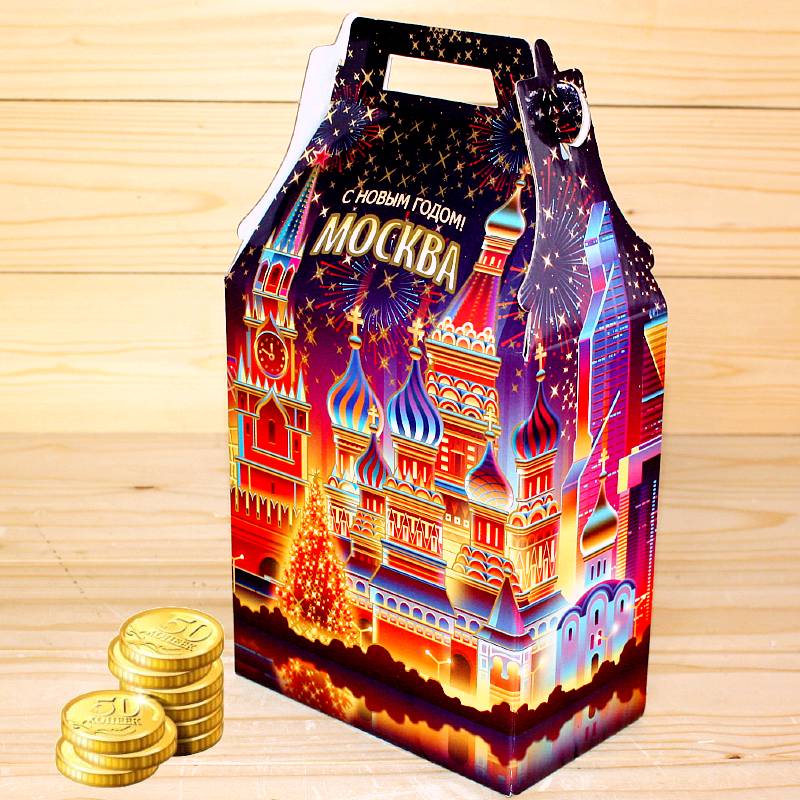 Экономный сладкий новогодний подарок весом 1000 грамм в Белоозёрском