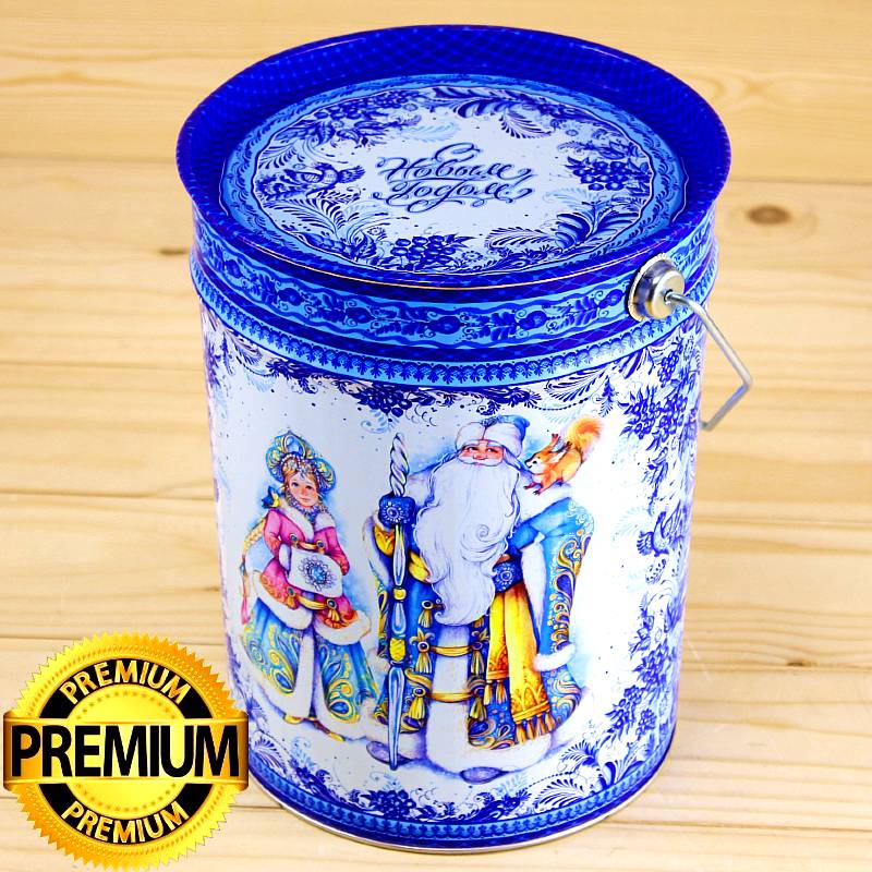 Премиум подарок в жестяной упаковке на Новый 2026 год в Белоозёрском