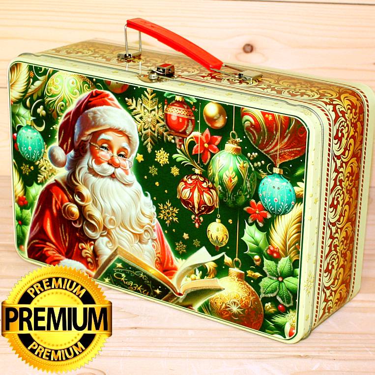Премиум подарок в жестяной упаковке на Новый 2026 год в Белоозёрском