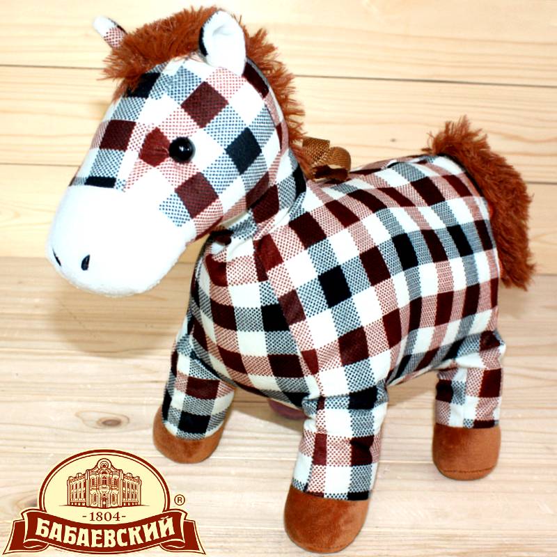 Детский новогодний подарок с конфетами Лошадка в Белоозёрском